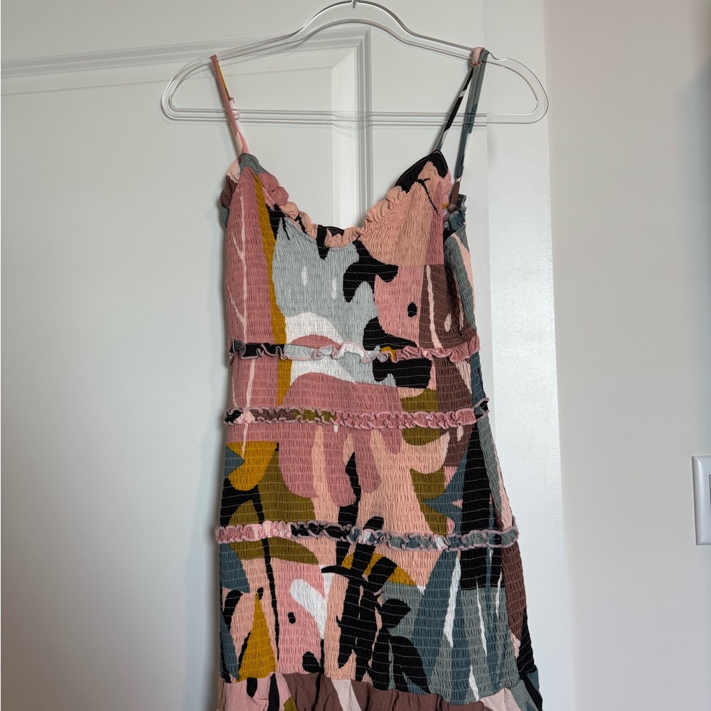 Karlie Multicolor Abstract Mini Dress